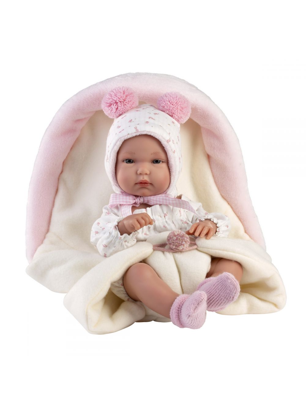 Llorens 63594 Lalka winylowa bobas 35 cm Bimba ze śpiworkiem 