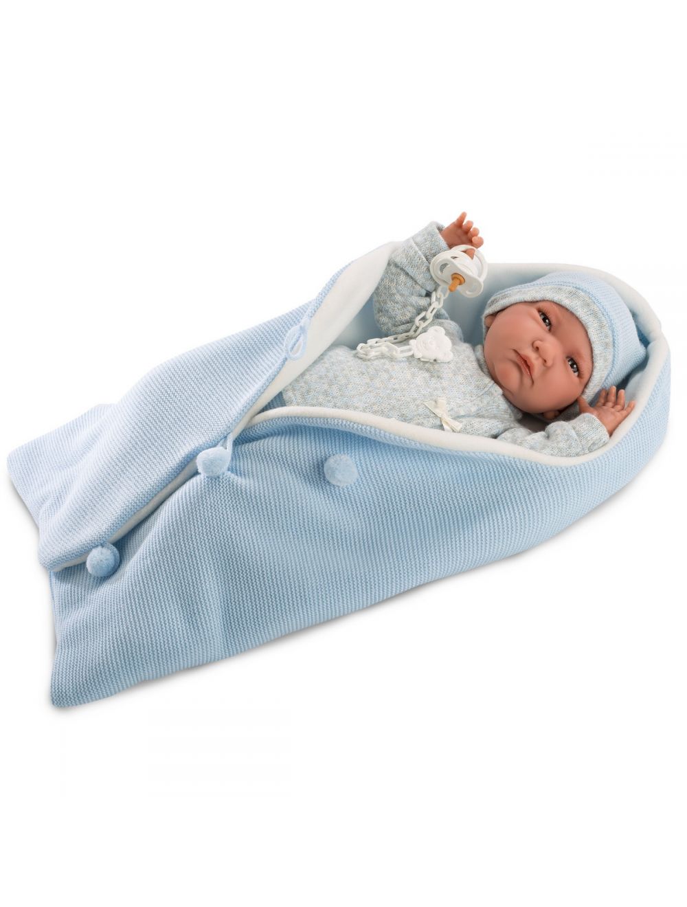 Llorens Lalo noworodek w niebieskim beciku 42 cm