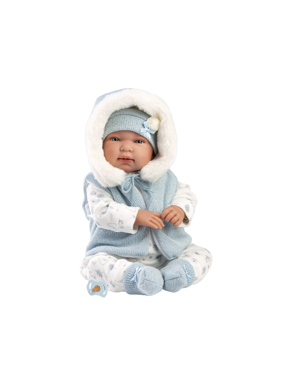 Llorens 84485 Lalka bobas śmiejąca się 44 cm Tino