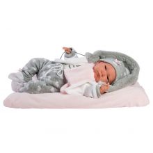 Llorens 18006 Lalka Reborn 42cm szary