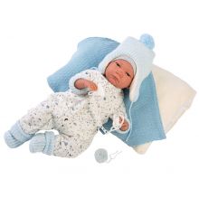 Llorens 18007 Lalka Reborn 42cm niebieski