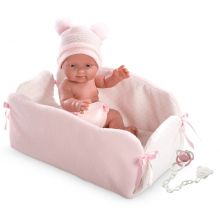 LLORENS Bobas Bebita w kojcu 26 cm
