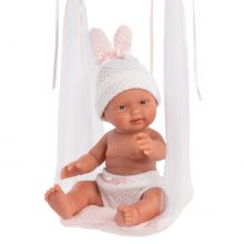 Llorens 26302 Lalka bobas 26 cm dziewczynka na chuśtawce FB