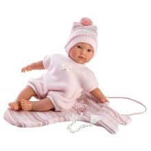 Llorens 30006 Lalka płacząca Cuquita 30 cm różowa