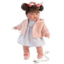 Llorens 33104 Lalka płacząca Rita 33 cm różowa
