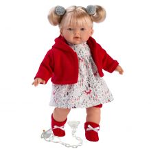 Llorens 33106 Lalka płacząca Aitana 33 cm czerwona blondynka