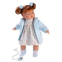 Llorens 33108 Lalka płacząca Lea 33 cm niebieska