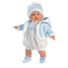 Llorens 33295 Lalka płacząca Roberto 33 cm niebieski chłopiec
