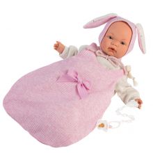 Llorens 38942 Lalka Joelle w śpiworku 38 cm