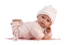 Llorens Lalka 63812 38 cm placząca Olivia z kocykiem