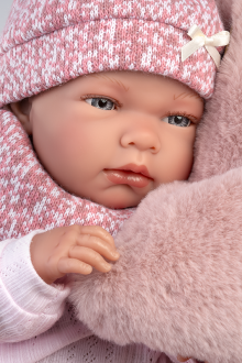 Llorens 73826 Lalka Nica w różowym śpiworku