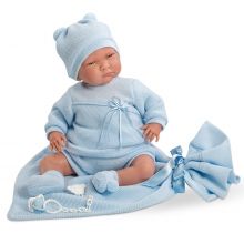 LLORENS Lalka Lalo z niebieskim kocykiem 40 cm