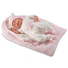 LLORENS Lalka Mimi w różowym śpiworku 40 cm