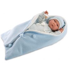 Llorens Lalo noworodek w niebieskim beciku 42 cm
