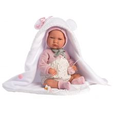 Llorens 74064 Lalka płacząca Mimi bobas różowy rożek