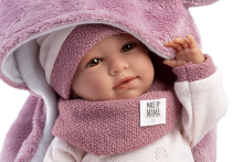 Llorens 74130 Lalka bobas płacząca Mimi 42 cm z kocyko-przewijakiem