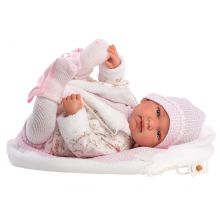 Llorens 84437 Lalka Płacząca bobas Tina  44 cm