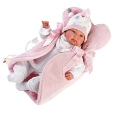Llorens 84442 Lalka Bobas płaczący Tina 44 cm