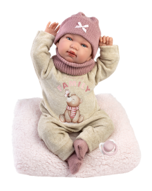 Llorens 84488 Lalka bobas Tina 44 cm płacząca