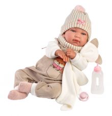 Llorens 84490 Lalka bobas Tina 44 cm płacząca
