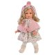Llorens 54024 Lalka Lucia 40 cm blondynka różowy kaptur